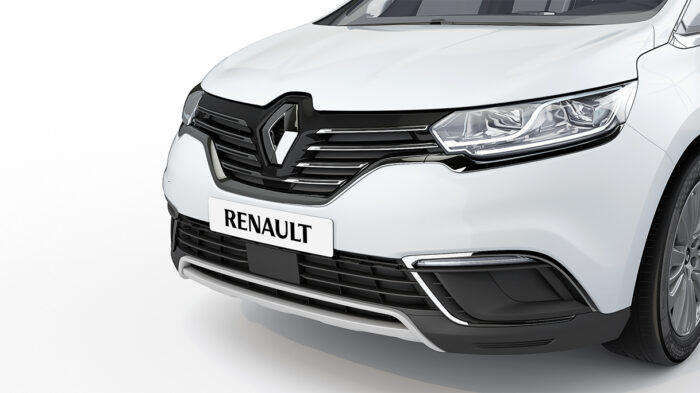 Rendu CGI photoréaliste d'un véhicule Renault réalisé pour un module e-learning.