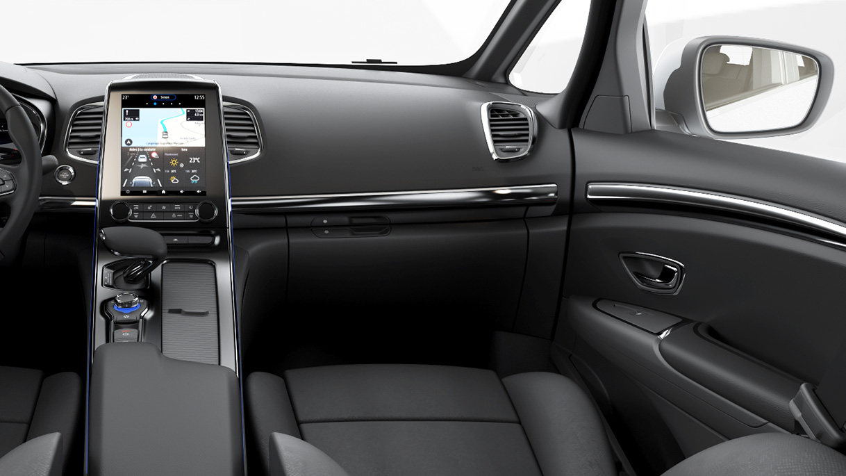 Rendu CGI photoréaliste d'un véhicule Renault réalisé pour un module e-learning.